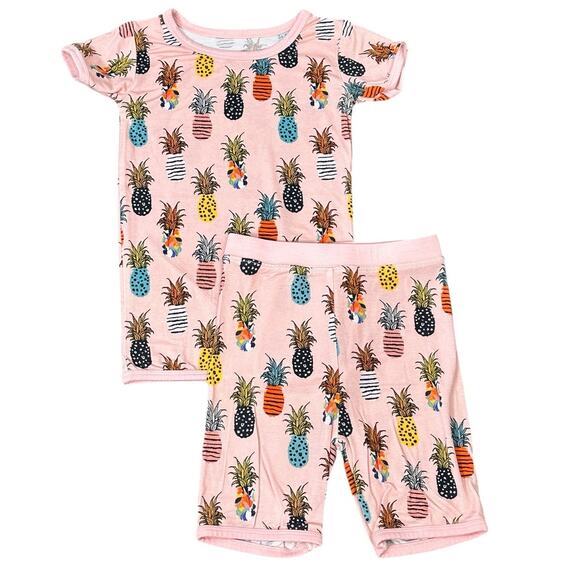 Big Dreams Little Jammies Other - Bamboo Pineapple Pajamas Size 4T